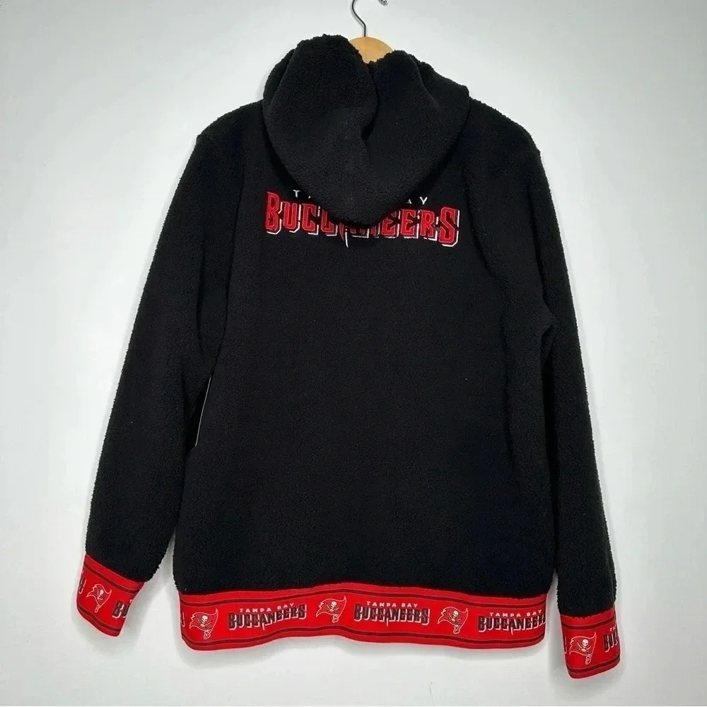 Ultra Game NFL Tampa Bay Buccaneers Zip Up Sherpa Jacket Size XL